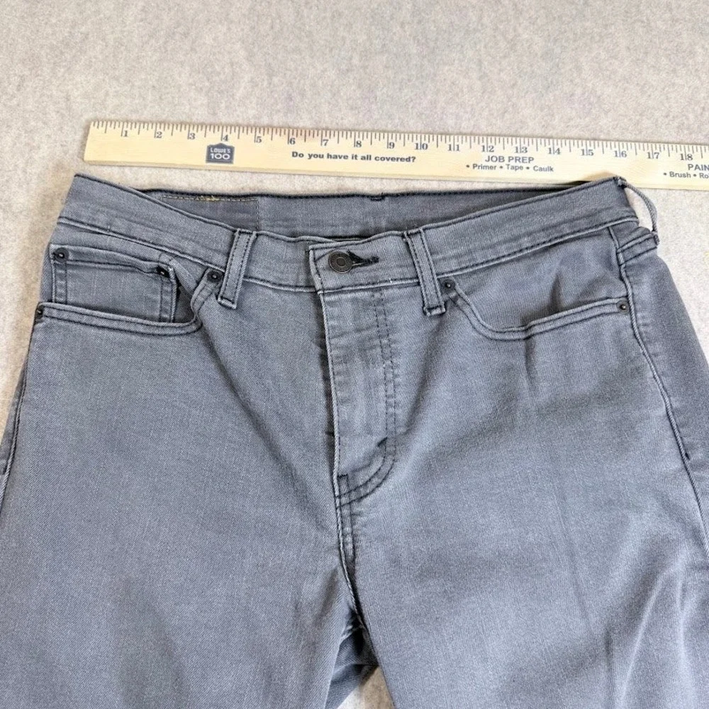 Levi's 511 Slim Fit Jeans Mens 32x32 Gray Cotton Blend Stretch Classic Casual